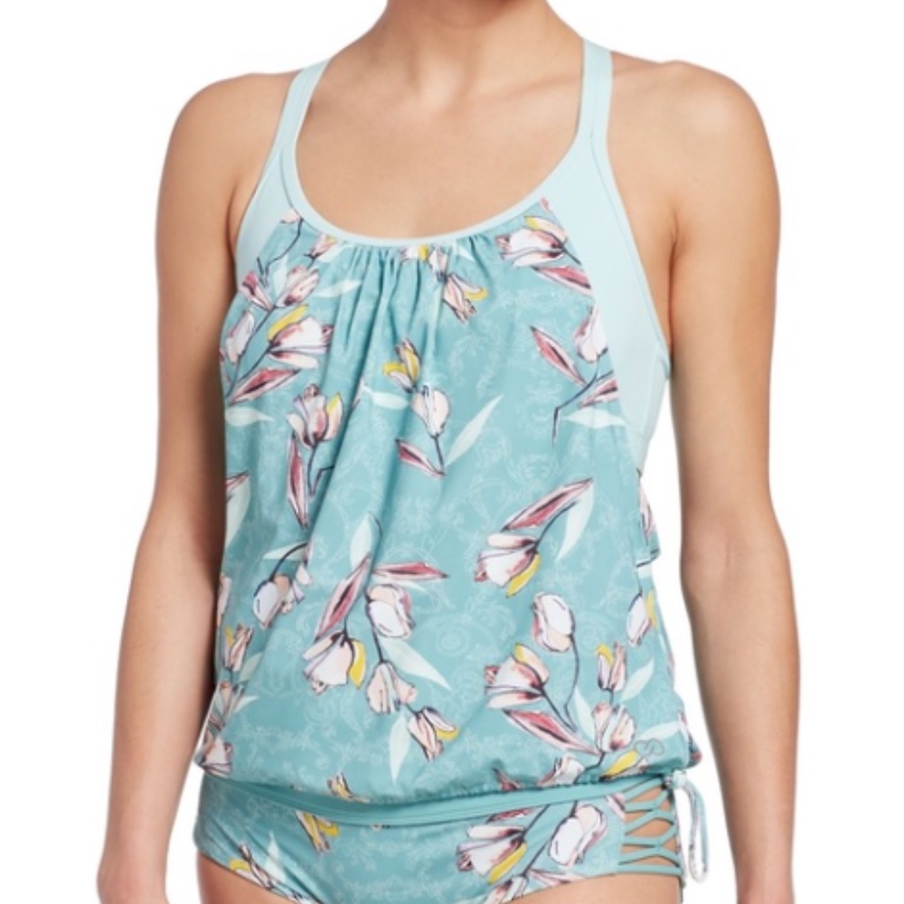 Calia 2-in-1 Tankini Top in Botanical‎ Gardens Size XS - Picture 3 of 9